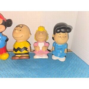 Charlie Brown Lot Pelt Squeaky Toy Vintage Peanuts 3pcs
